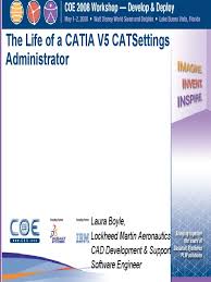 CATSettings administration in CATIA V5